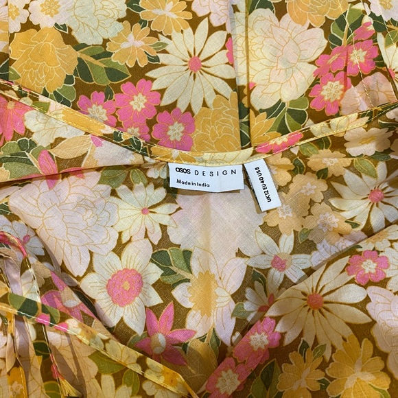 Floral Midi Cowl-neck Slip Dress - Picture 7 of 8